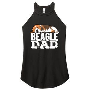 Beagle Dad Beagle Dog Lover Gift Premium Women's Perfect Tri Rocker Tank