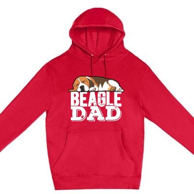 Beagle Dad Beagle Dog Lover Gift Premium Premium Pullover Hoodie