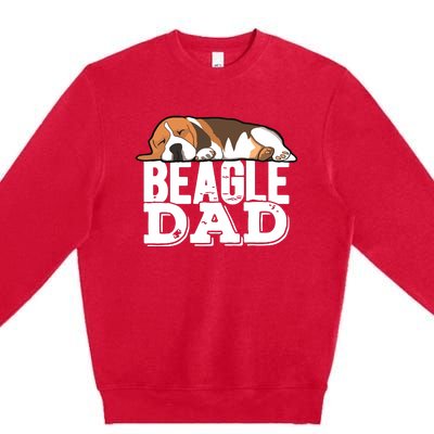 Beagle Dad Beagle Dog Lover Gift Premium Premium Crewneck Sweatshirt