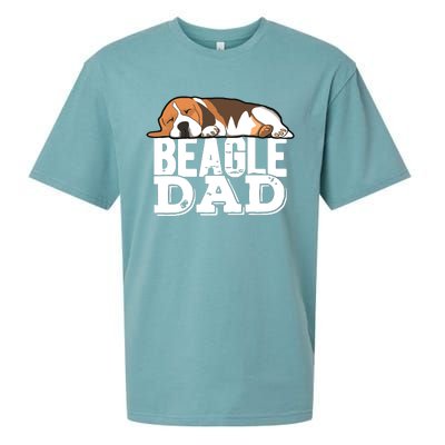 Beagle Dad Beagle Dog Lover Gift Premium Sueded Cloud Jersey T-Shirt