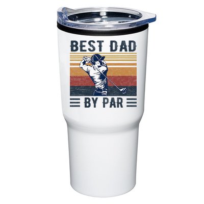 Best Dad By Par Vintage Golf Player Father's Day Tumbler