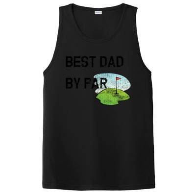 Best Dad By Par Funny FatherS Day Birthday Golf Gift PosiCharge Competitor Tank