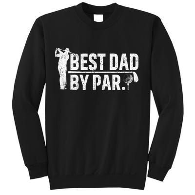 Best Dad By Par Funny Golf Daddy Fathers Day Birthday Gifts Sweatshirt