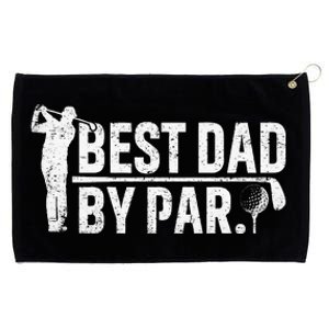 Best Dad By Par Funny Golf Daddy Fathers Day Birthday Gifts Grommeted Golf Towel