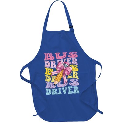 Bus Driver Bus Driver School Chauffeur Bus Operator Gift Full-Length Apron With Pockets