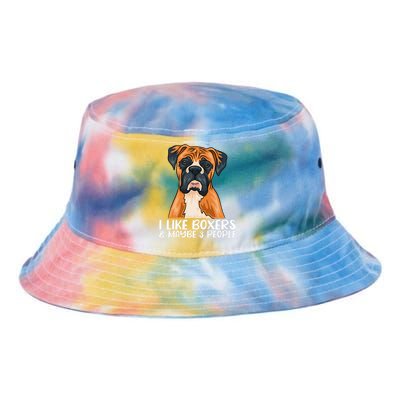 Boxer Dog Boxer Lover Gift Funny Boxer Tie Dye Newport Bucket Hat