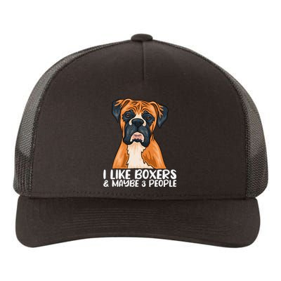 Boxer Dog Boxer Lover Gift Funny Boxer Yupoong Adult 5-Panel Trucker Hat