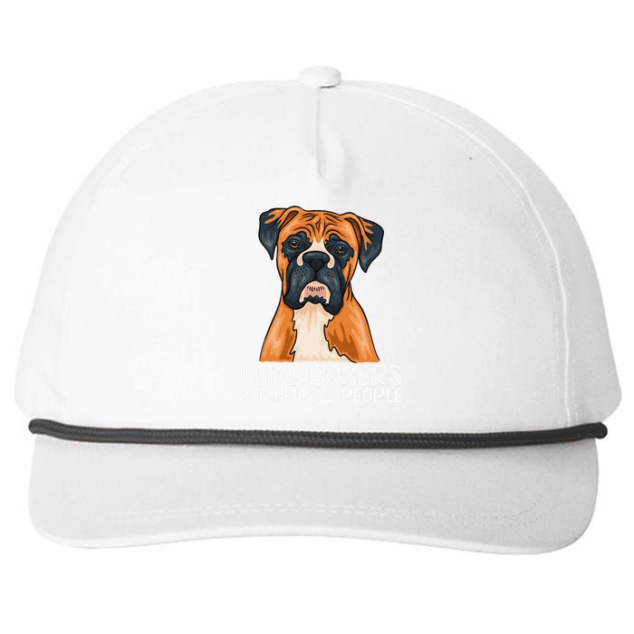 Boxer Dog Boxer Lover Gift Funny Boxer Snapback Five-Panel Rope Hat