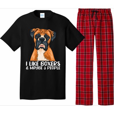 Boxer Dog Boxer Lover Gift Funny Boxer Pajama Set