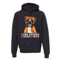 Boxer Dog Boxer Lover Gift Funny Boxer Premium Hoodie