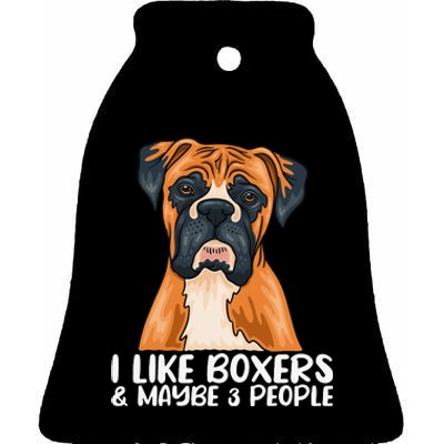 Boxer Dog Boxer Lover Gift Funny Boxer Ceramic Bell Ornament