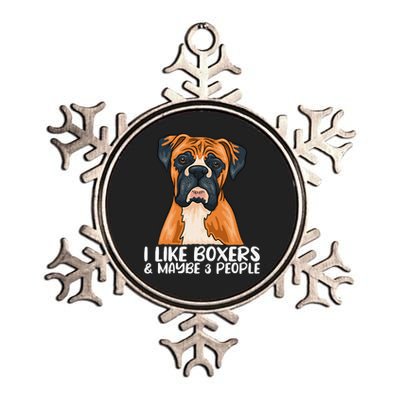 Boxer Dog Boxer Lover Gift Funny Boxer Metallic Star Ornament