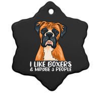 Boxer Dog Boxer Lover Gift Funny Boxer Ceramic Star Ornament