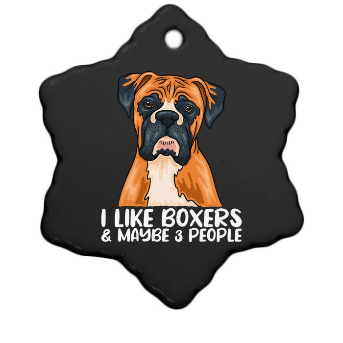 Boxer Dog Boxer Lover Gift Funny Boxer Ceramic Star Ornament