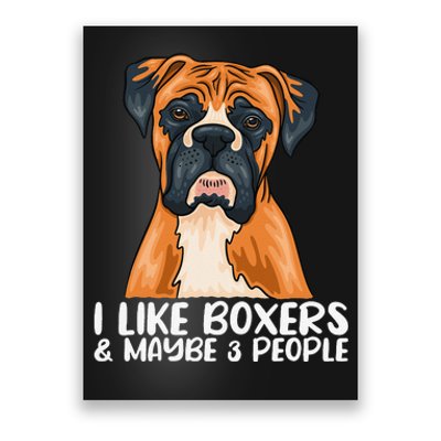 Boxer Dog Boxer Lover Gift Funny Boxer Poster