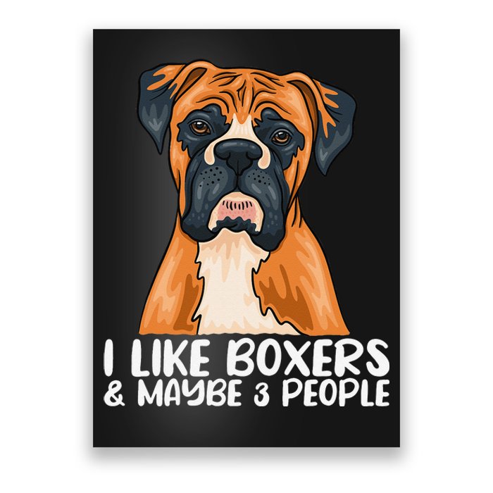 Boxer Dog Boxer Lover Gift Funny Boxer Poster