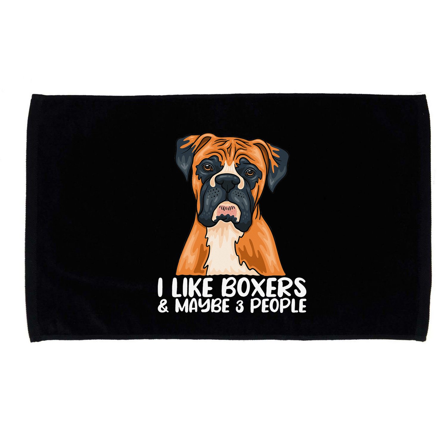 Boxer Dog Boxer Lover Gift Funny Boxer Microfiber Hand Towel
