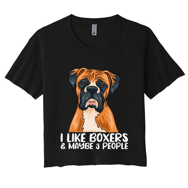 Boxer Dog Boxer Lover Gift Funny Boxer Crop Top