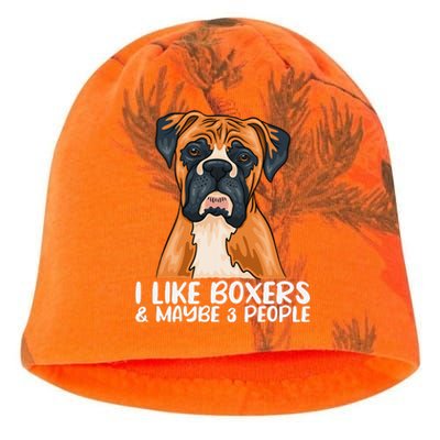 Boxer Dog Boxer Lover Gift Funny Boxer Kati - Camo Knit Beanie