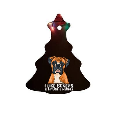 Boxer Dog Boxer Lover Gift Funny Boxer Ceramic Tree Ornament