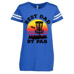 Best Dad By Par Disc Golf Frisbee Golf Enza Ladies Jersey Football T-Shirt