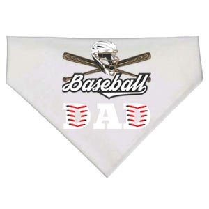 Baseball Dad Best Gift For Fathers Softball Lovers Gift USA-Made Doggie Bandana