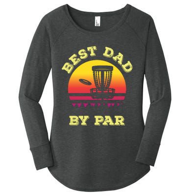 Best Dad By Par Disc Golf Frisbee Golf Women's Perfect Tri Tunic Long Sleeve Shirt