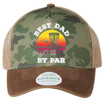 Best Dad By Par Disc Golf Frisbee Golf Legacy Tie Dye Trucker Hat