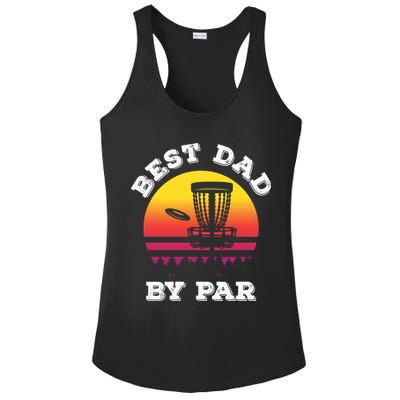 Best Dad By Par Disc Golf Frisbee Golf Ladies PosiCharge Competitor Racerback Tank