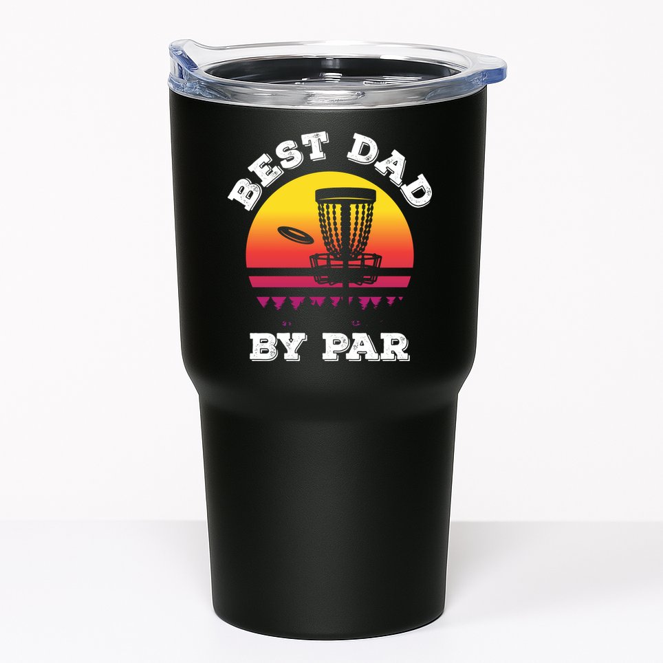 Best Dad By Par Disc Golf Frisbee Golf Tumbler