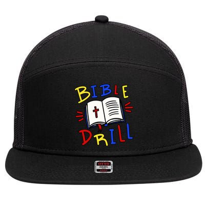 Bible Drill 7 Panel Mesh Trucker Snapback Hat