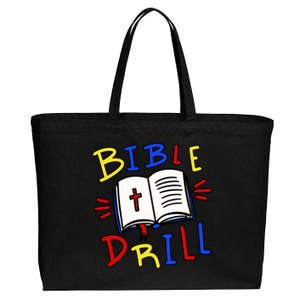 Bible Drill Cotton Canvas Jumbo Tote