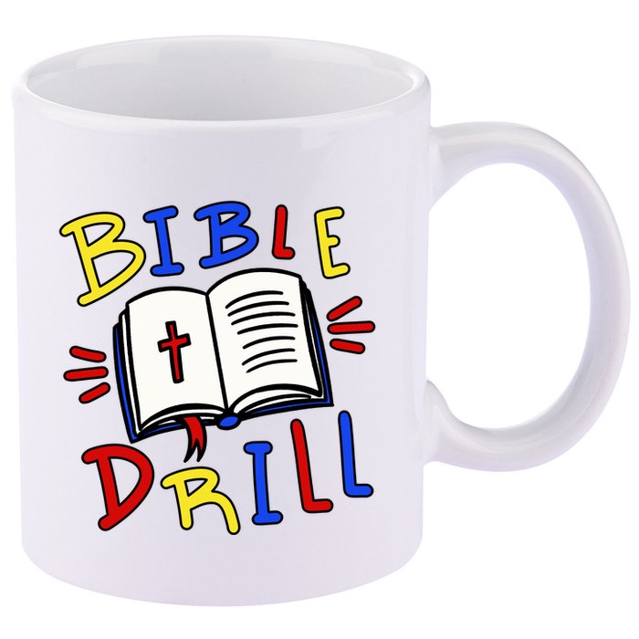 Bible Drill 11oz C Handle Ceramic Mug