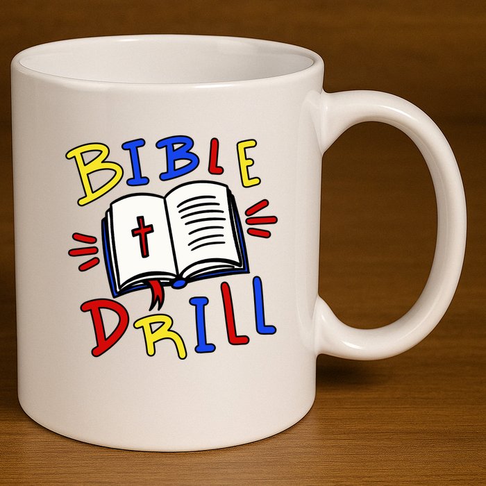 Bible Drill 11oz C Handle Ceramic Mug