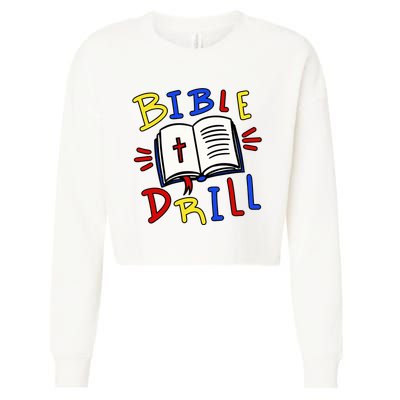 Bible Drill Cropped Pullover Crew