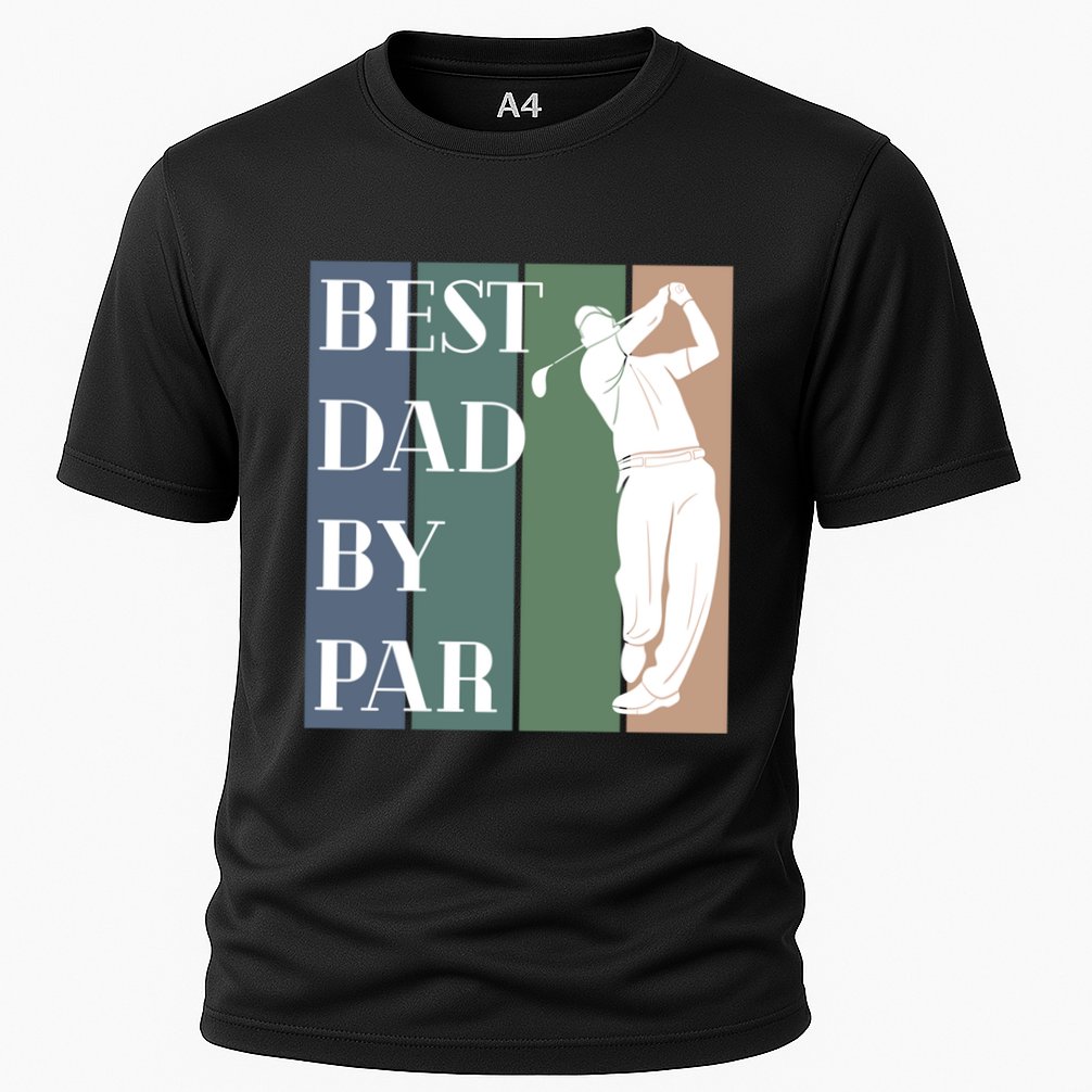 Best Dad By Par Golf Cute Gift Cooling Performance Crew T-Shirt
