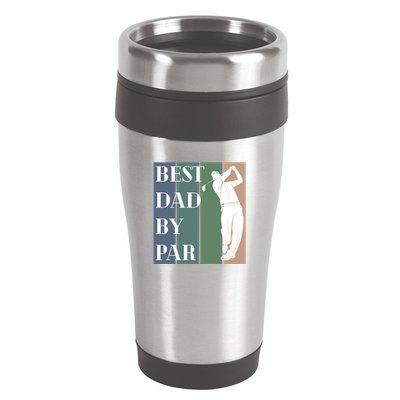 Best Dad By Par Golf Cute Gift 16oz Travel Tumbler