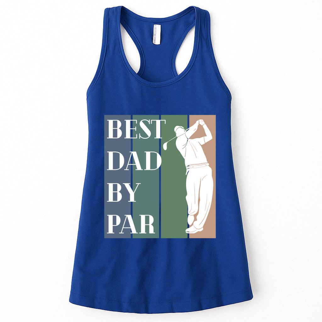 Best Dad By Par Golf Cute Gift Womens Tank Top