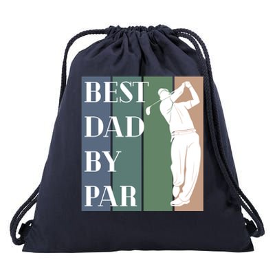 Best Dad By Par Golf Cute Gift Drawstring Bag