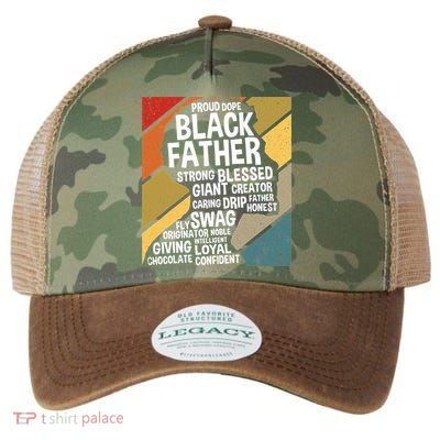 Black Dad Black Fathers Black History Dope Black Father Legacy Tie Dye Trucker Hat