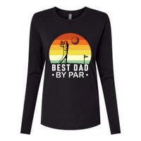 Best Dad By Par Golf T Womens Cotton Relaxed Long Sleeve T-Shirt