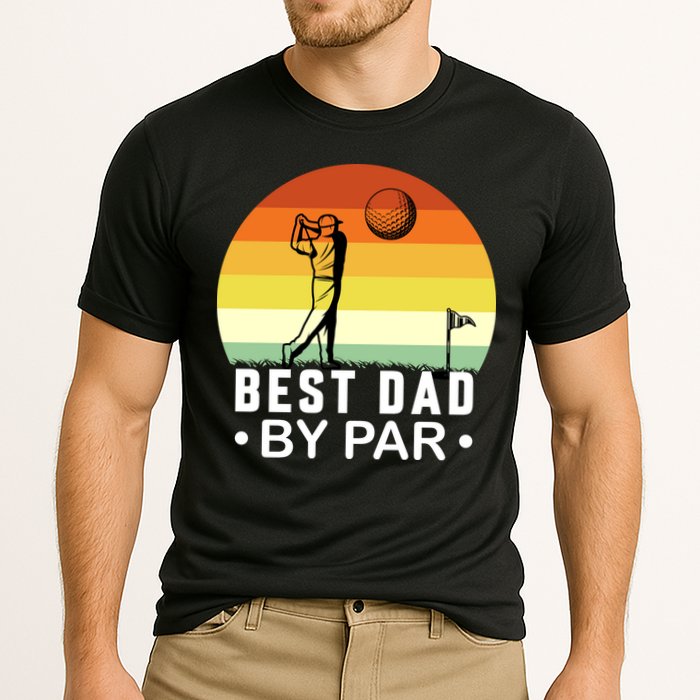 Best Dad By Par Golf T Cooling Performance Crew T-Shirt