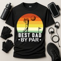 Best Dad By Par Golf T Cooling Performance Crew T-Shirt