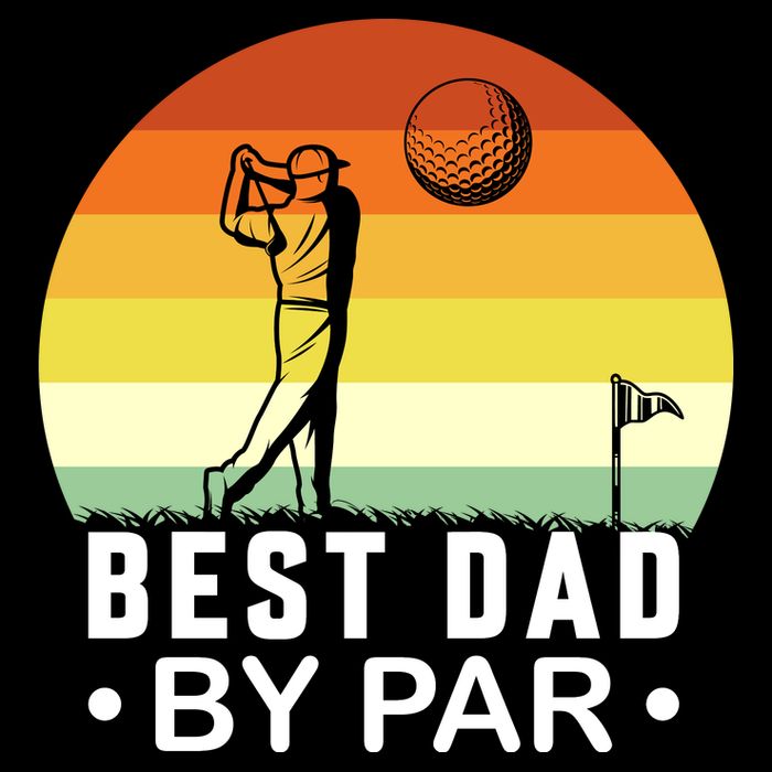Best Dad By Par Golf T Cooling Performance Crew T-Shirt