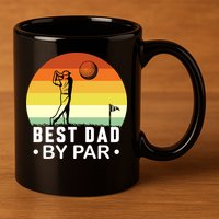 Best Dad By Par Golf T 11oz C Handle Ceramic Mug