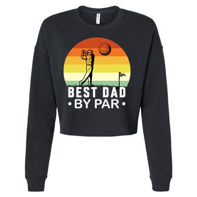 Best Dad By Par Golf T Cropped Pullover Crew
