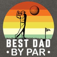 Best Dad By Par Golf T Cotton Canvas Backpack
