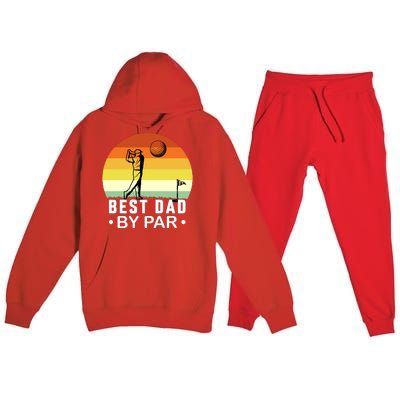 Best Dad By Par Golf T Premium Hooded Sweatsuit Set