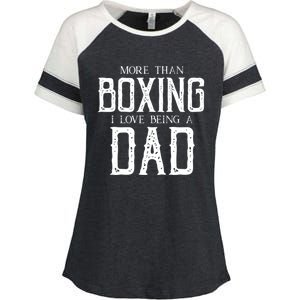 Boxing Dad Boxer Gift Fathers Day Gift Enza Ladies Jersey Colorblock Tee