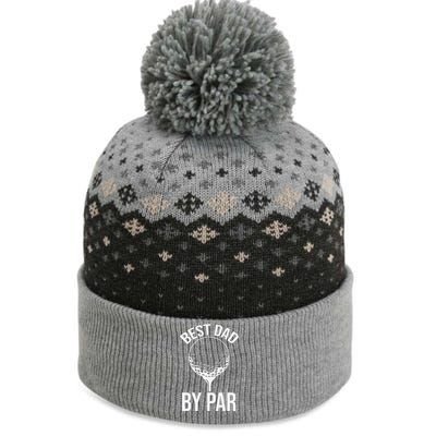 Best Dad By Par The Baniff Cuffed Pom Beanie